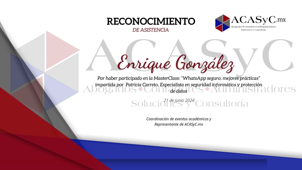 CONSTANCIA MASTER CLASS WhatsApp